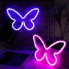1pc, Butterfly LED Neon Sign, USB Or Battery Powered Neon Sign, Bedroom Decor, Wedding Decor, Birthday Decor, Party Decor, Wedding Supplies, Game Room