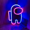 1pc, Neon Sign Space Man Shape Lamp, Size 9.8x6.8in(about 25x17.5cm) For Wall Decoration,USB Or Battery Powered LED Space Man Neon Sign Suitable For B