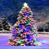 C7 Multi-color Christmas Decorative Lights; 28 Feet Retro Christmas Tree Lamps; Outdoor Roof Line String Lights; 27 Light Bulbs