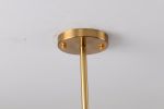 Modern American chandelier golden iron -9 bulb