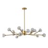 Modern American chandelier golden iron -15 bulb