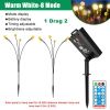 Outdoor Solar LED Firefly Swaying Lawn Light Waterproof Garden Landscape Lamp