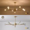 Modern American chandelier golden iron -9 bulb