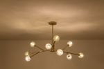 Modern American chandelier golden iron -9 bulb