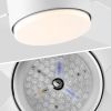 44 In Intergrated LED Ceiling Fan with Black /White  ABS Blade