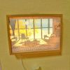 1pc Dimming 3-color Beach Sun Painting Lamp,Sketch Light. Healing Light, Bedside Bedroom Sleeping Lamp, Romantic Birthday Gift,Bedside Table Lamp