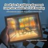 1pc 3D Papercut Night Light, Creative Light Painting Wall Hanging Decoration Table Lamp Trinket Led Small Night Light Birthday Gift