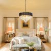 Modern American pendant diamond crystal chandelier -8 bulbs