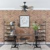 50588-35 Madison County Industrial 42-Inch Aged Bronze Indoor Ceiling Fan, Cage LED Cage Barnwood, Tumbleweed Blades