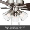 Bennett 52" Bronze Ceiling Fan, 5 Blade, 3 Light LED, Reverse Airflow